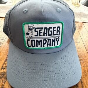 Seager Company Gray/Blue Trucker Hat
